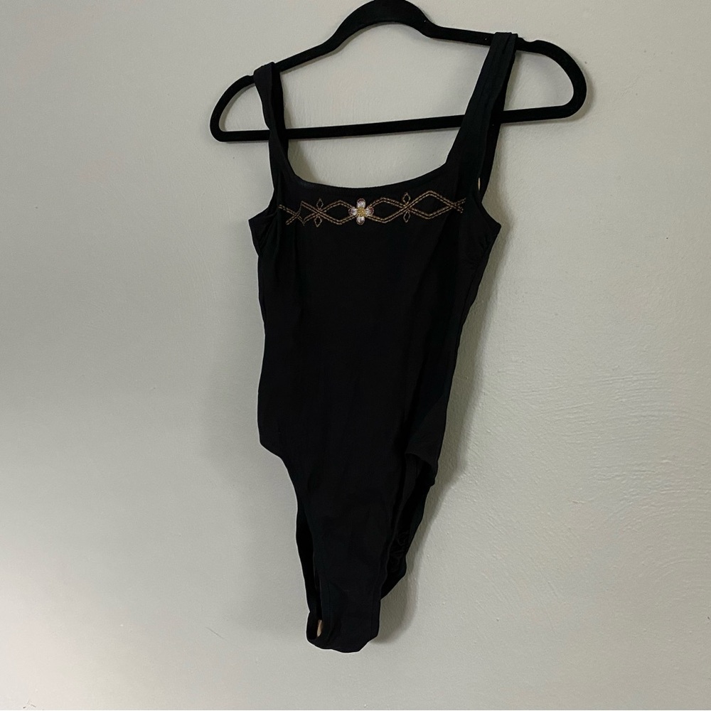 Vintage 90’s black one piece swimsuit